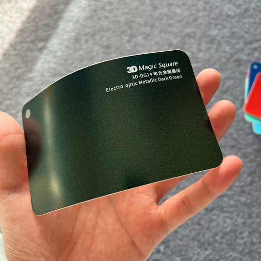 Electro-Optic Metallic Dark Green Color Auto Vinyl Wraps - Premium Color Wrap for Vehicle Transformation