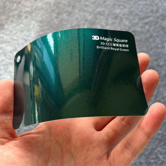 Brilliant Royal Green Color Auto Vinyl Wraps - Premium Color Wrap for Vehicle Transformation