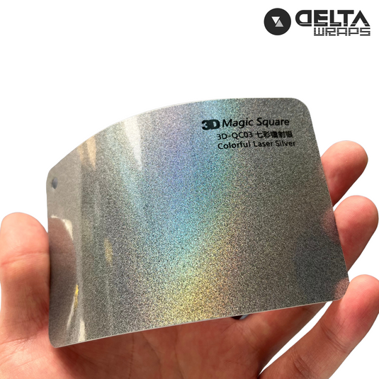 Colorful Laser Silver Color Auto Vinyl Wraps - Premium Color Wrap for Vehicle Transformation