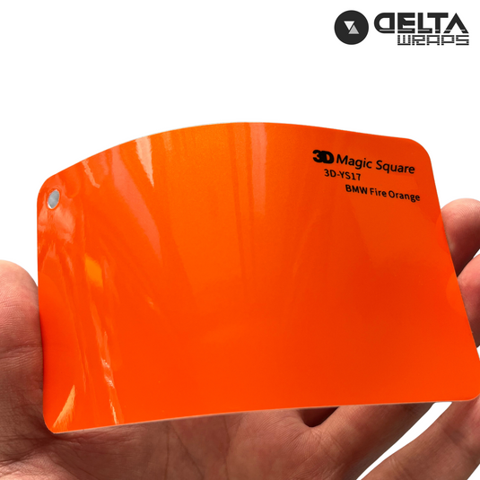 BMW Fire Orange Color Auto Vinyl Wraps - Premium Color Wrap for Vehicle Transformation