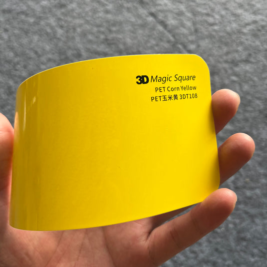 PET Corn Yellow Color Auto Vinyl Wraps - Premium Color Wrap for Vehicle Transformation