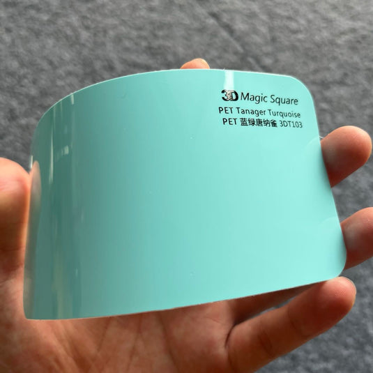 PET Tanager Turquoise Color Auto Vinyl Wraps - Premium Color Wrap for Vehicle Transformation
