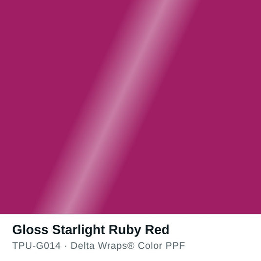 Gloss Starlight Ruby Red Color PPF TPU-G014