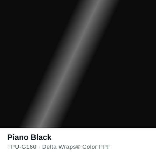 Piano Black Color PPF TPU-G160