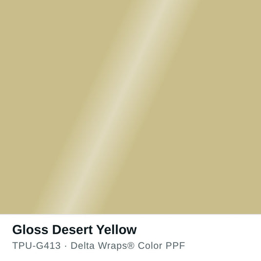 Gloss Desert Yellow Color PPF TPU-G413