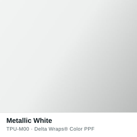 Metallic White Color PPF TPU-M00