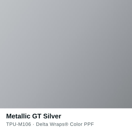 Metallic GT Silver Color PPF TPU-M106