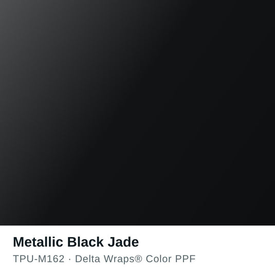 Metallic Black Jade Color PPF TPU-M162