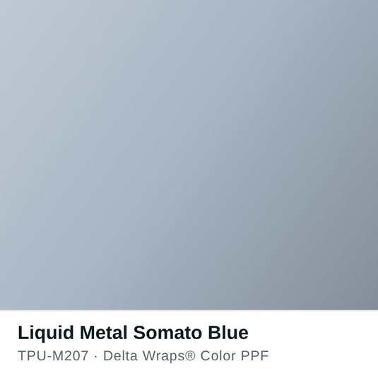Liquid Metal Somato Blue Color PPF TPU-M207
