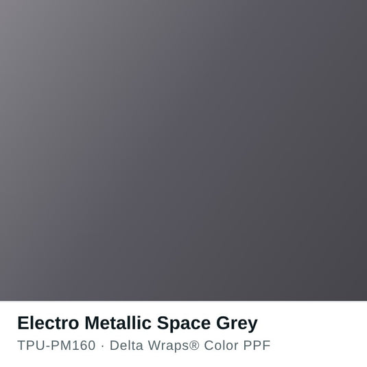 Electro Metallic Space Grey Color PPF TPU-PM160