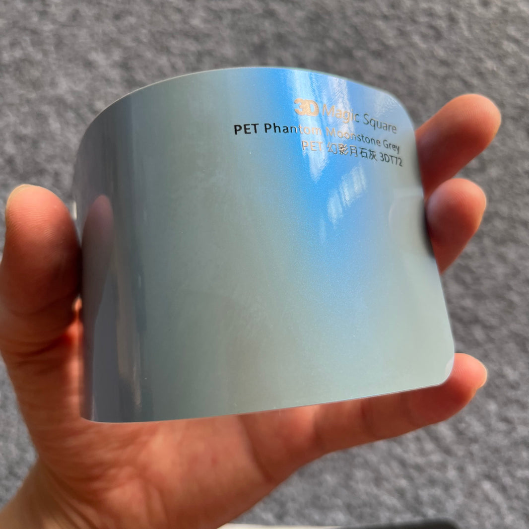 PET Phantom Moonstone Grey Color Auto Vinyl Wraps - Premium Color Wrap