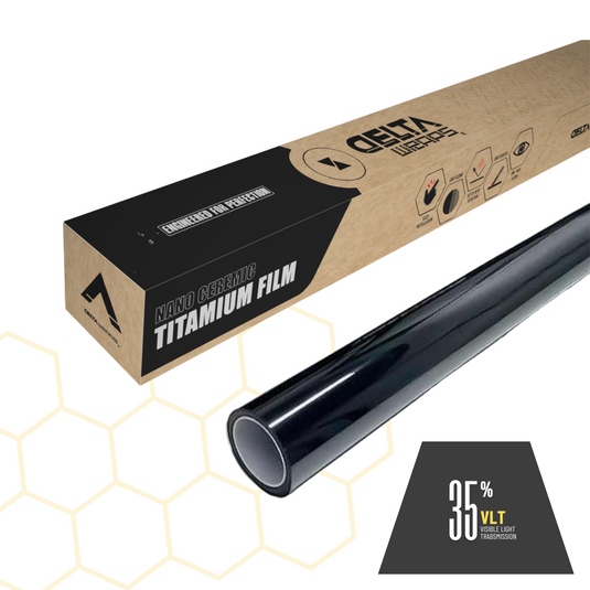 Titanium Nano Ceramic Tint for High Heat Rejection Clear from inside Dark from outside