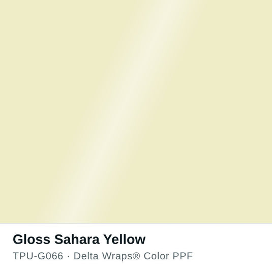 Gloss Sahara Yellow Color PPF TPU-G066