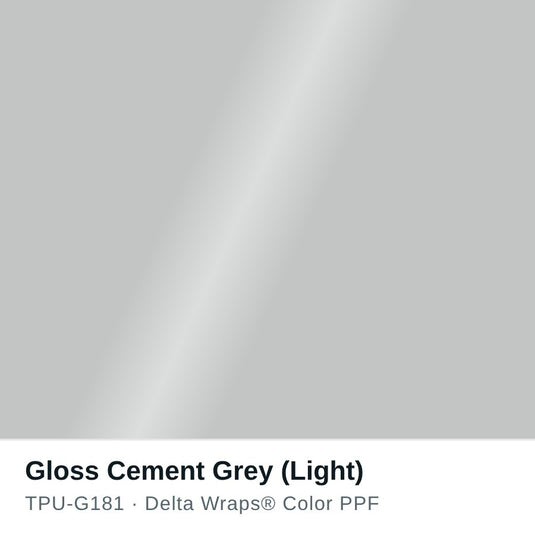 Gloss Cement Grey (Light) Color PPF TPU-G181