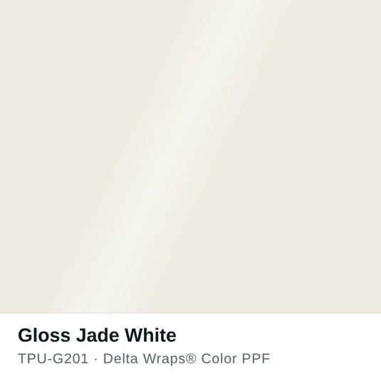 Gloss Jade White Color PPF TPU-G201