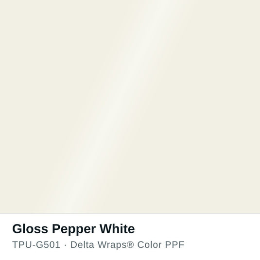 Gloss Pepper White Color PPF TPU-G501