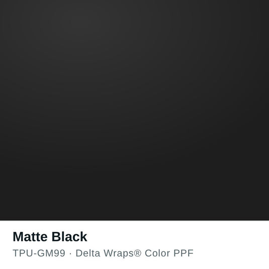 Matte Black Color PPF TPU-GM99