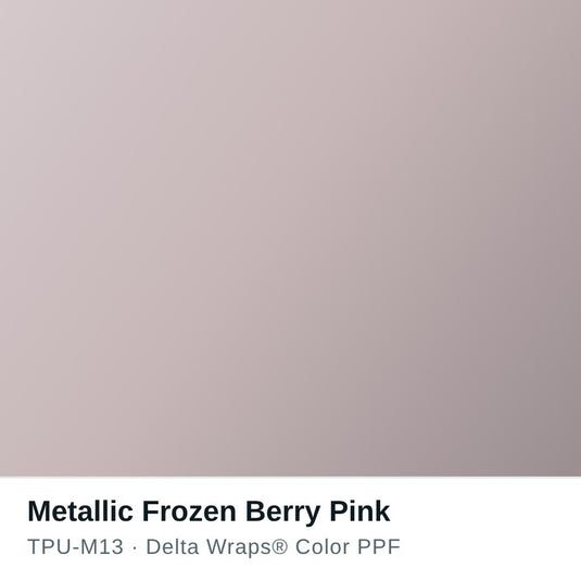 Metallic Frozen Berry Pink Color PPF TPU-M13