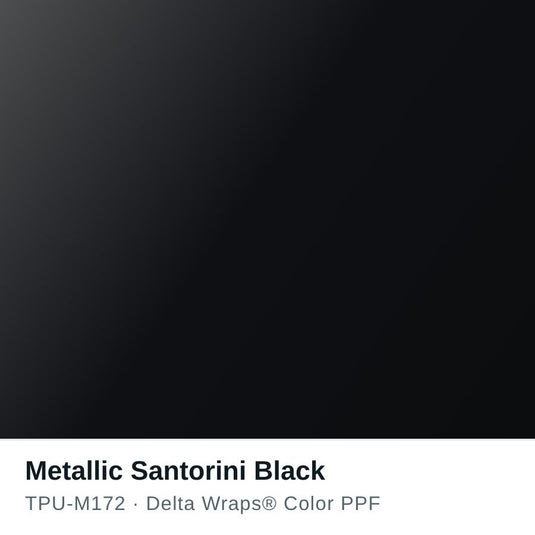 Metallic Santorini Black Color PPF TPU-M172