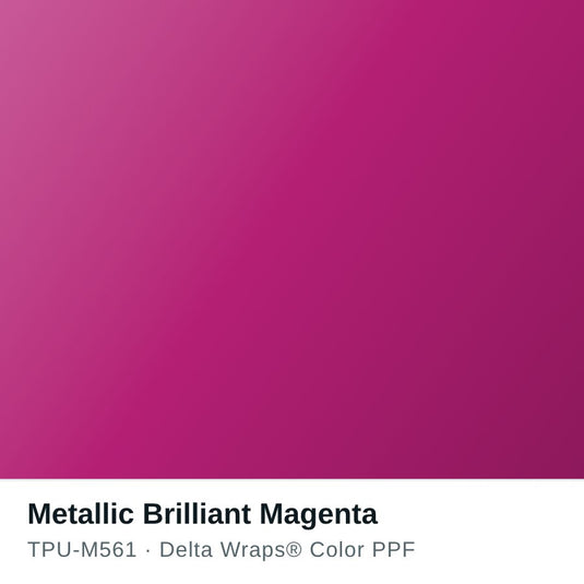 Metallic Brilliant Magenta Color PPF TPU-M561