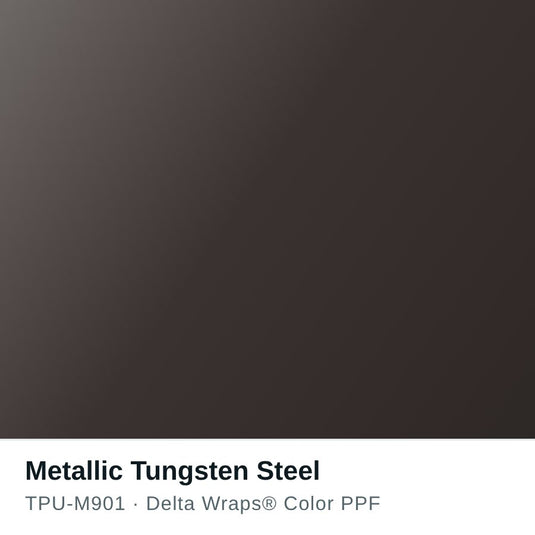 Metallic Tungsten Steel Color PPF TPU-M901
