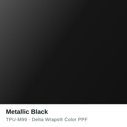 Metallic Black Color PPF TPU-M99