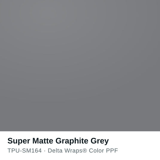 Super Matte Graphite Grey Color PPF TPU-SM164