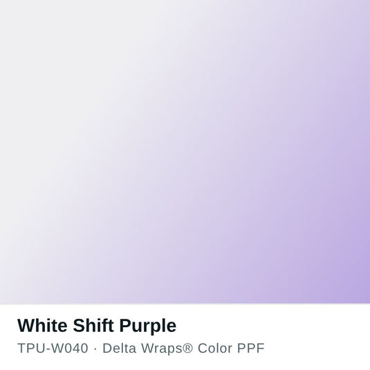 White Shift Purple Color PPF TPU-W040