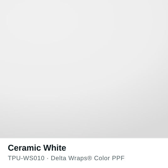 Ceramic White Color PPF TPU-WS010