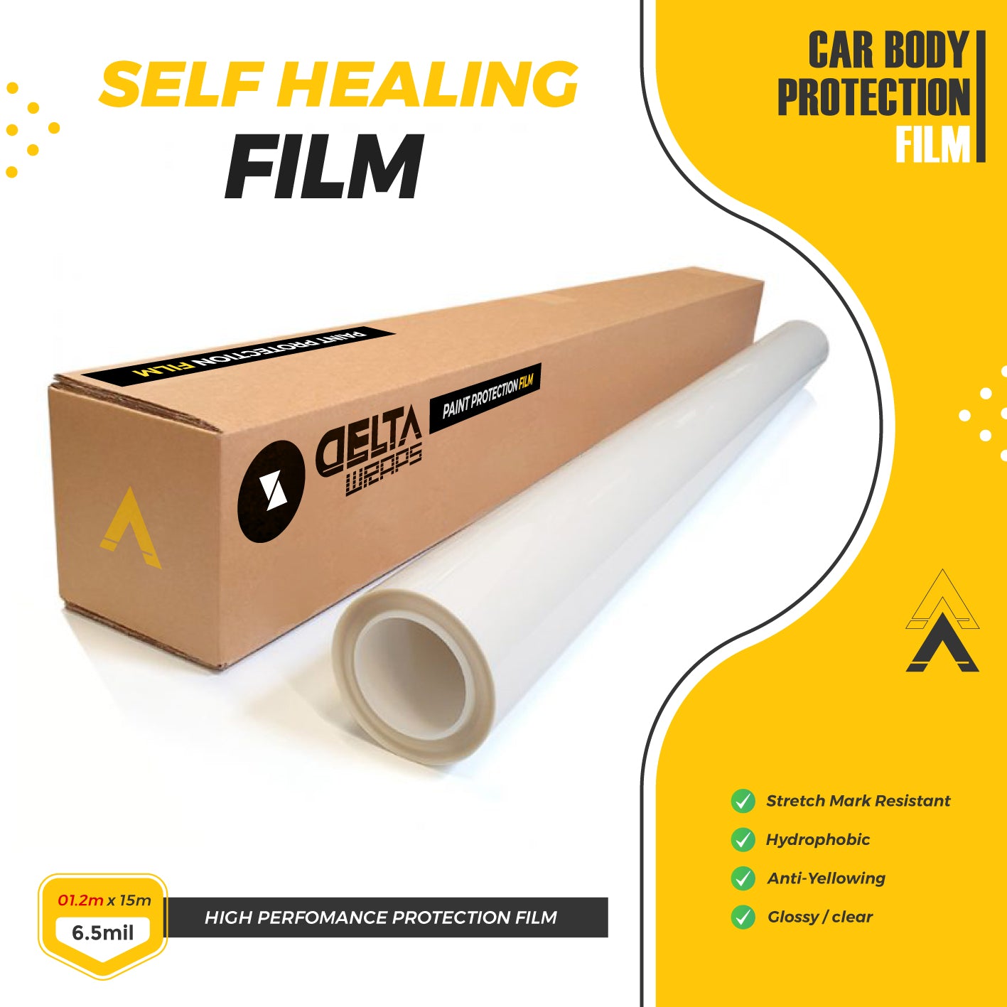 Adv Ppf Advance – Glossy Paint Protection Film | 6.5mil (165µm)